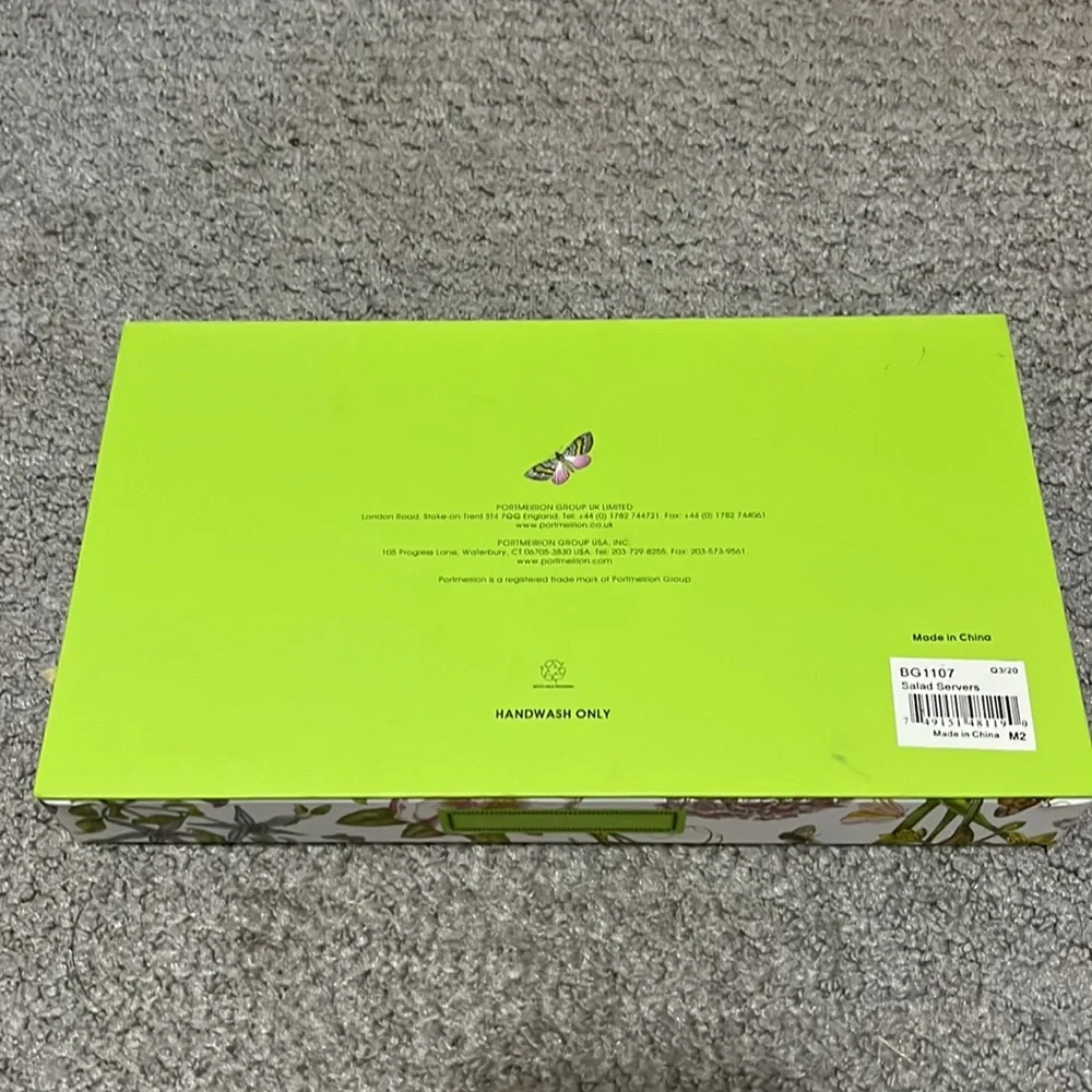 NWT Portmeirion Botanic Garden Salad Servers